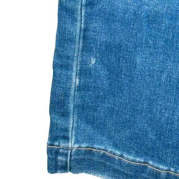 Kancan Women's 29 Junior 11 High Rise Wide Leg Trouser Jeans Medium Stonewash - Picture 8 of 10